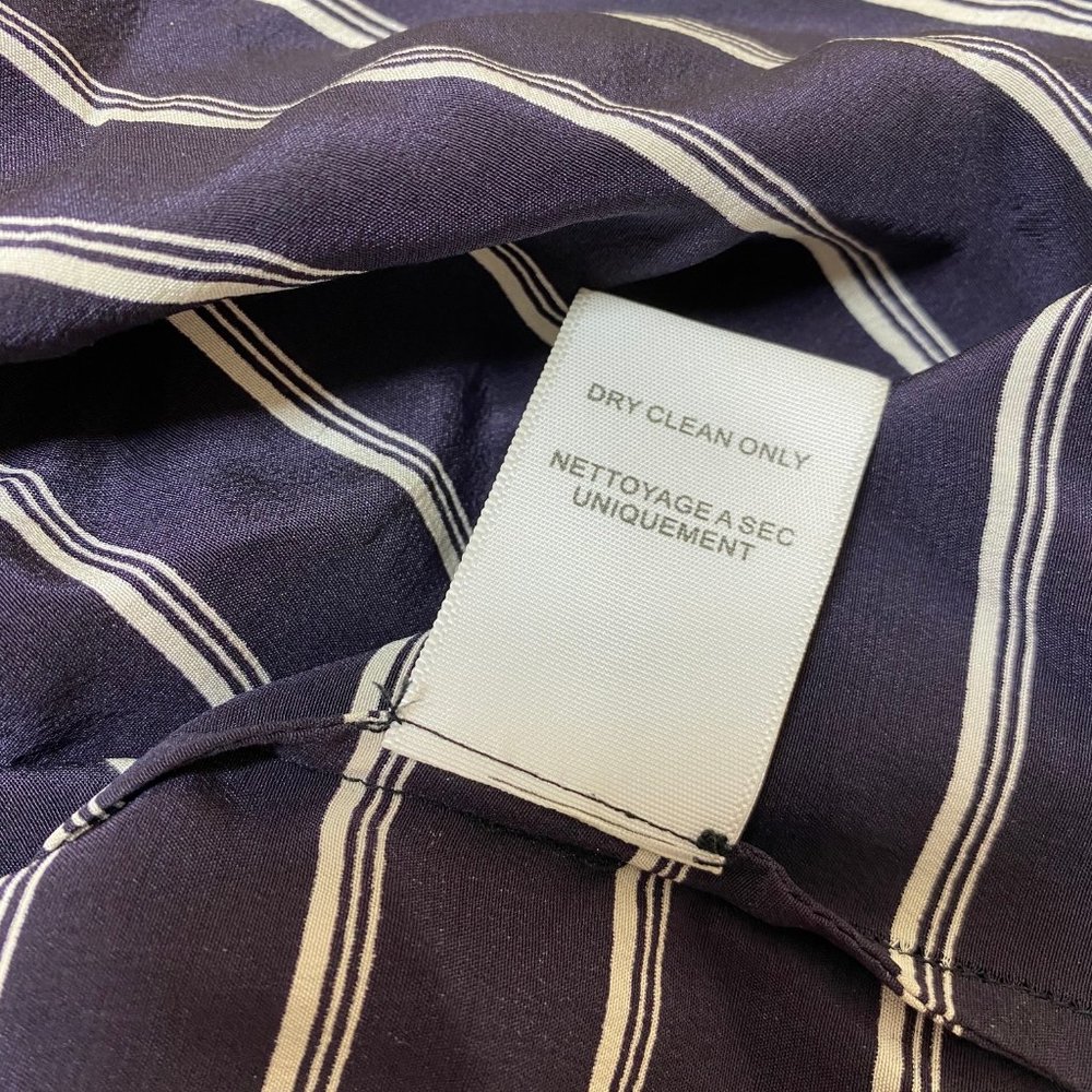 Joie Black White Striped Chariot Dress Silk - Picture 11 of 16